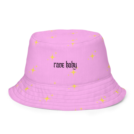 rave baby reversible bucket hat